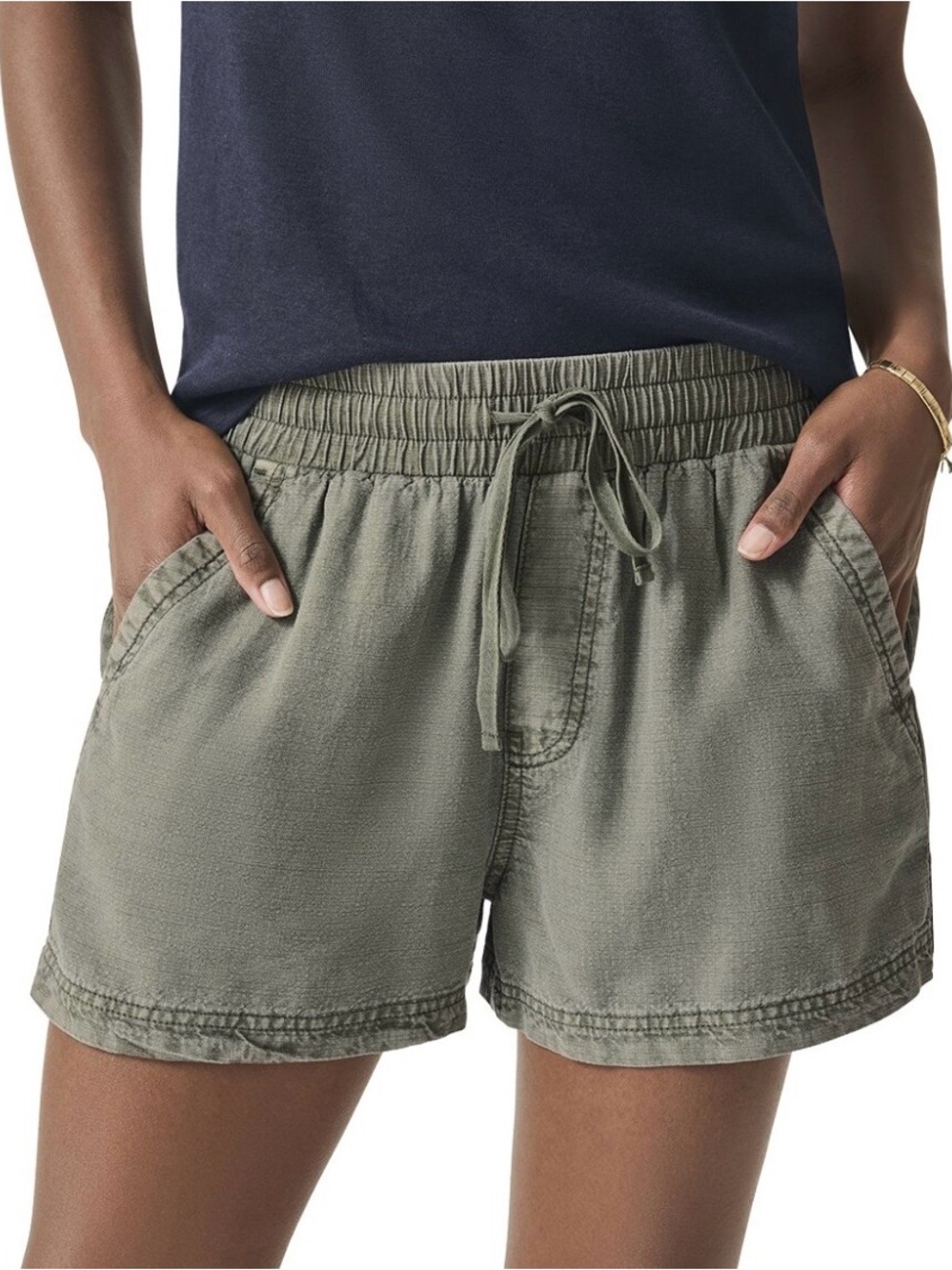NWT Splendid Pull-On Drawstring Olive Green Shorts